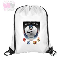 Egyedi neves foci mintás tornazsák futball club fun