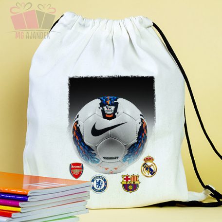 Egyedi neves foci mintás tornazsák futball club fun