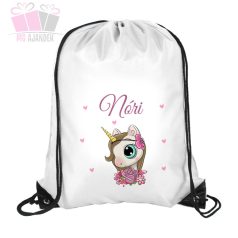 Unikornisos egyedi neves tornazsák iskola sport unikornis rajzfilm cartoon egyszarvú