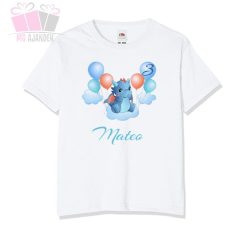 egyedi dinós feliratos éves lettem állat_mintás_body_saját_névvel-adatok fiús trex saurus