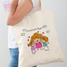 vászonszatyor egyedi feliratos anyak napi anyu mama nagymama dedi ajandek viragos flower vasarlas taska