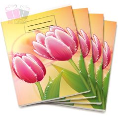 Egyedi neves tulipános virágos mintás tornazsák flower ovoda csoport rajzfilm cartoon iskola sport