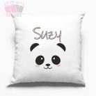 Díszpárna cuki panda mintával, névvel egyedi neves ajandek pandas macis pillow animals allatos