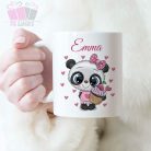 cuki panda macko egyedi feliratos neves bogre