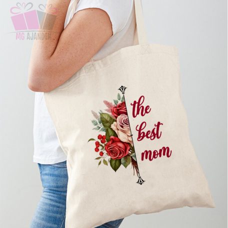 vászonszatyor a világ legjobb anyukája feliratos anyak napi mama nagymama dedi ajandek karacsony  best mom