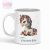 egyedi neves unicorn white mug bogre unikornis szivarvany horse polo body