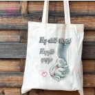 vászonszatyor legjobb anya elefánt minta egyedi taska anyák napja mothers day best mom