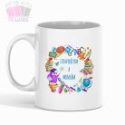 szenvedélyem a munkám pedagógus napi ajandek kerámia bögre egyedi neved white mug ovoda ajandek