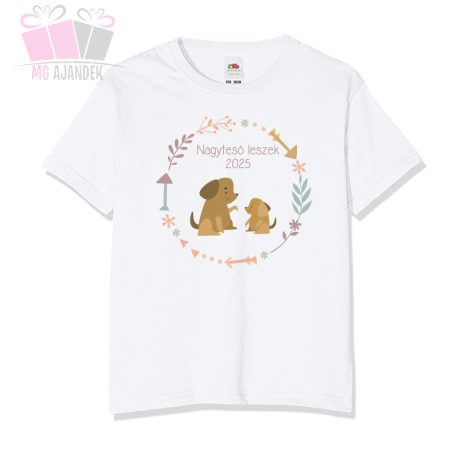 egyedi neves feliratos nagyteso kistesó leszek body póló tshirt little  body polo big brother hamarosan testvér  kutya dog eb kedvenc 