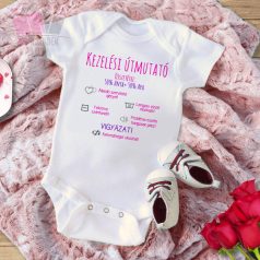 Kezelési útmutató kislányokhoz - vicces feliratos body