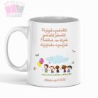 köszönjük a gondviselést pedagógus napi ajandek kerámia bögre egyedi neved white mug ovoda ajandek