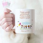 köszönjük a gondviselést pedagógus napi ajandek kerámia bögre egyedi neved white mug ovoda ajandek