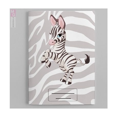 Zebra mintás füzetborító