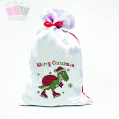 dinos mintás egyedi neves mikulás zsák fenykepes ajandek karacsony unnep christmas santa claus  dinos mintás egyedi neves mikulás zsák fenykepes ajandek karacsony unnep christmas santa claus