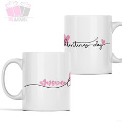 Happy Valentine Day feliratos bögre